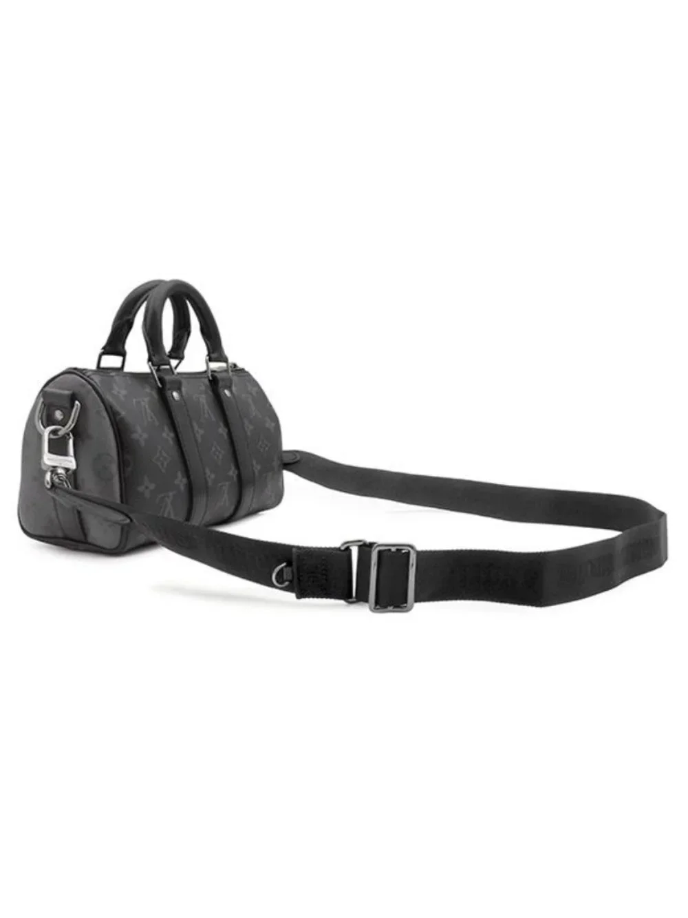 Louis Vuitton 2-Way Bag Keepall Bandouliere 25 Leather Monogram Eclipse Reverse